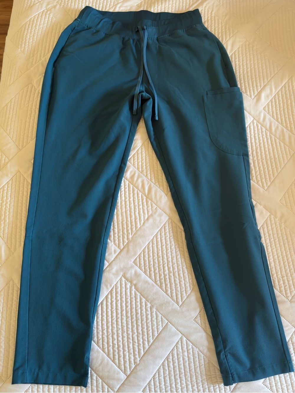 Women’s Teal Mandala Straight Leg Scrub Pants
